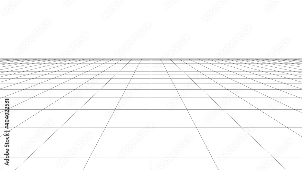 Vector grid. Perspective tile of lines. Detailed vector illustration. Vector grid. Perspective tile of lines. Detailed vector illustration.