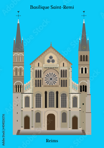 Fototapeta Basilique Saint-Remi (Reims)
Basilica of Saint-Remi