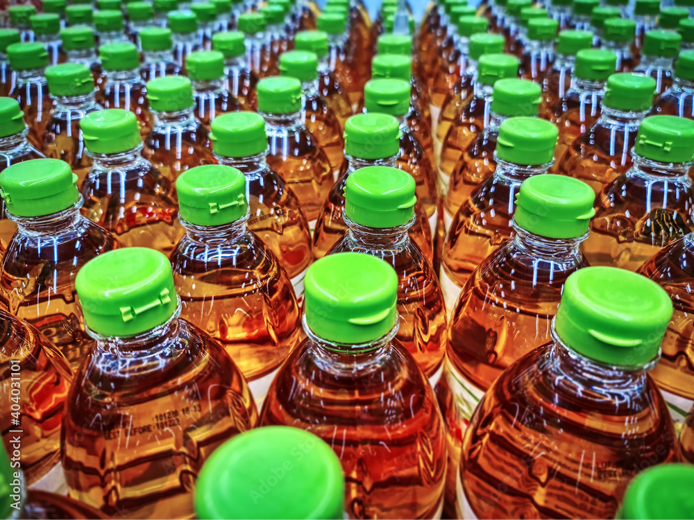 Full Frame Background of Group of Cooking Oil Bottles at Store Full Frame Background of Group of Cooking Oil Bottles at Store