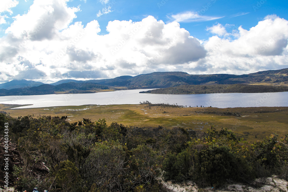 lake in the mountains lorentz park papua