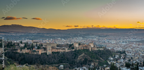 Atardecer con vistas a la Alhambra. Granada. © Samuel