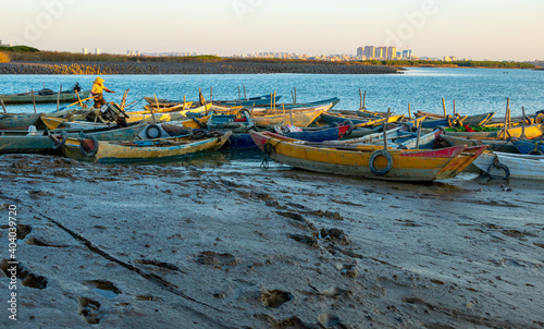 boats on the beach