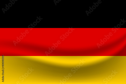 Wavy flag of the Germany illustration