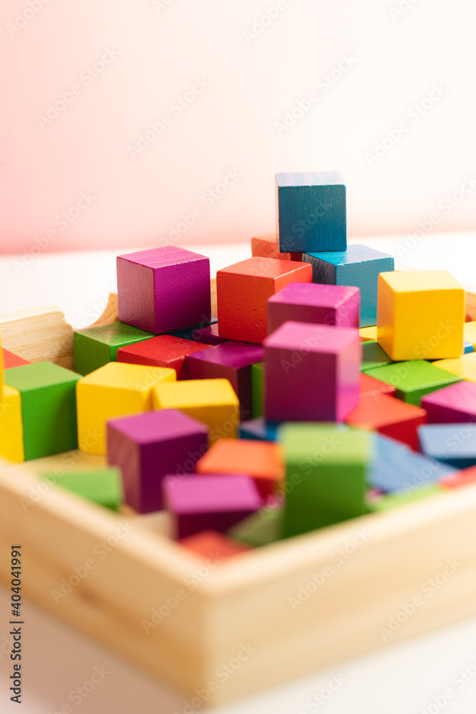 children's toys made from natural material. wood toys for developmental. colorful wood toys and toys for cognitive rehabilitation  