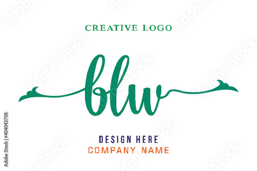BLW lettering logo is simple, easy to understand and authoritative