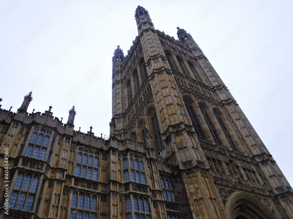 Obraz premium Fragment of London Parliament Houses facade in London