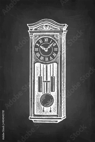 Vintage pendulum clock.