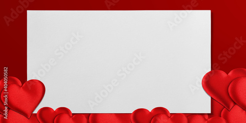 white paper with redheart o...