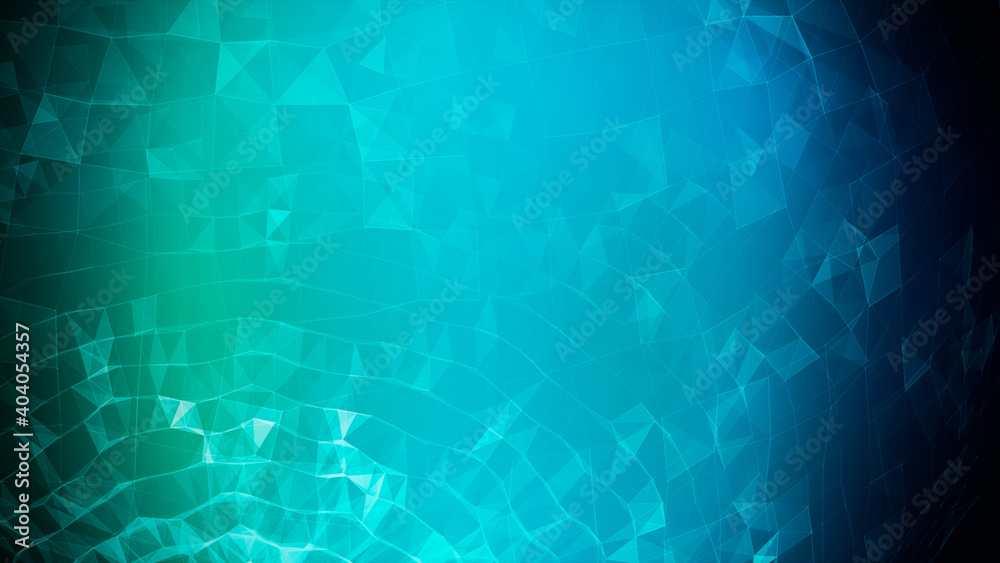 Colorful blurred abstract plexus particle effect background. Mess communication technology network background with moving lines and dots. Tech connection futuristic web concept texture.