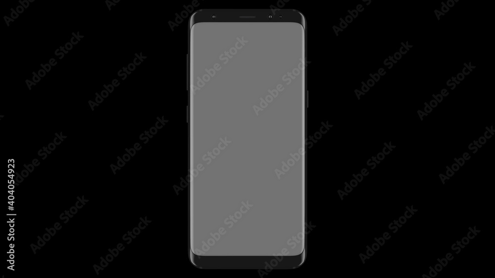 Black Android Phone Mockup Front View Black Android Phone Mockup Front View