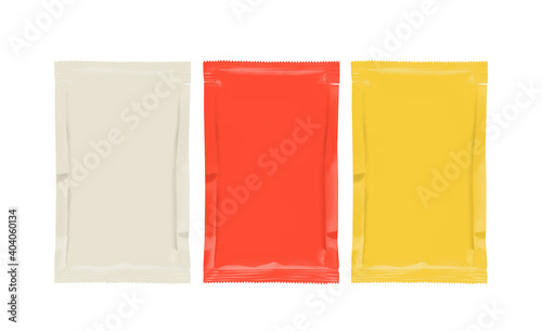 Sauce Sachet Packaging Mockups