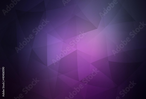 Dark Purple, Pink vector polygonal template.