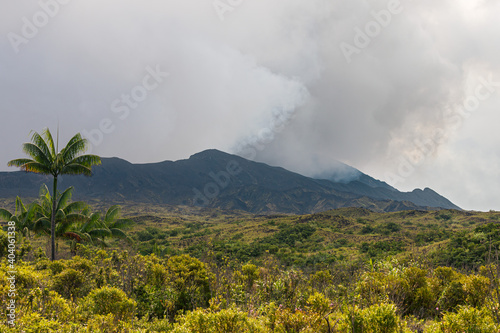 Volcano on Ambrym, Vanuatu seen from afar photo