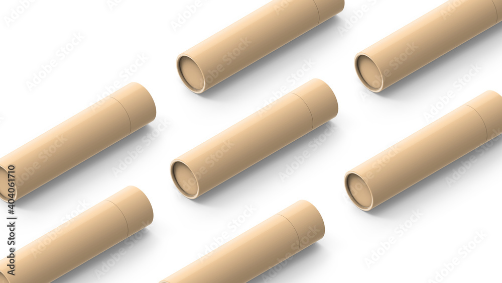 Cylindrical Box Mockup Collection Scene Cylindrical Box Mockup Collection Scene