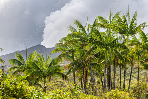 Volcano on Ambrym, Vanuatu seen from afar photo