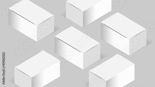 Isometric Packaging Box Mockup