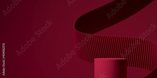 Abstract background minimal style for branding product presentation. Mock up scene with empty space. 3d rendering
