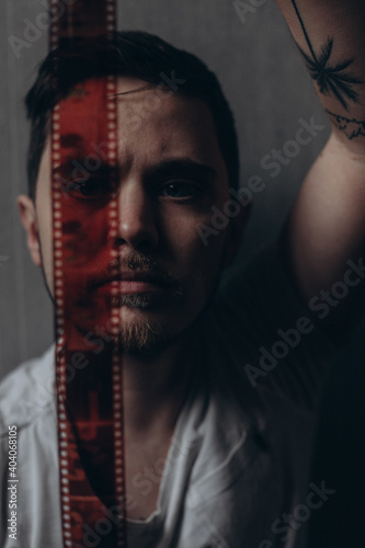 person with film