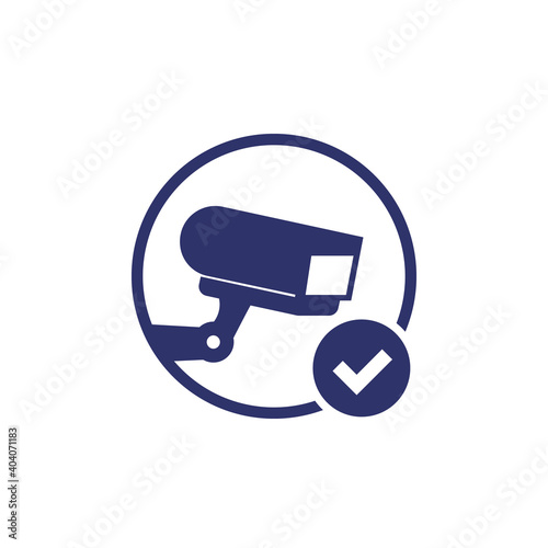 ip camera icon with checkmark