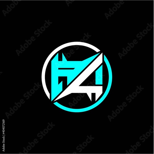 Free Download Modern minimalist design with the initials letter A L square and rings around it. - GFXLoad