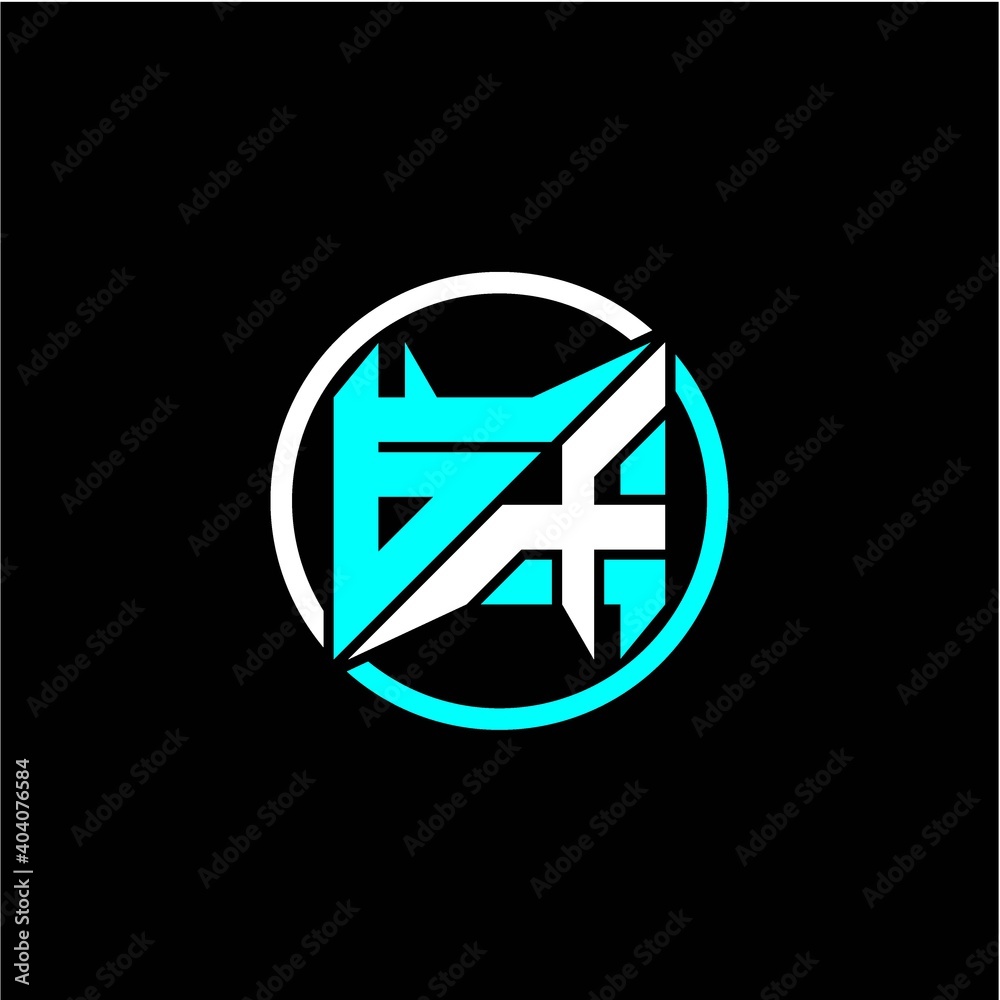 Modern minimalist design with the initials letter G X square and rings around it. Modern minimalist design with the initials letter G X square and rings around it.