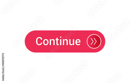 Continue button, Continue icon for web photo