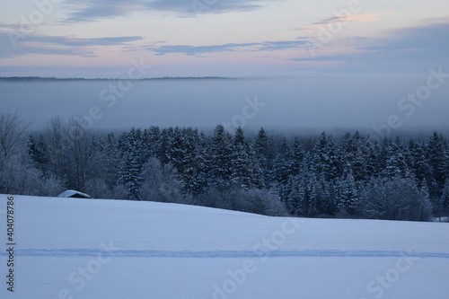  A winter morning on the Appalachians, Sainte-Apolline © Claude Laprise
