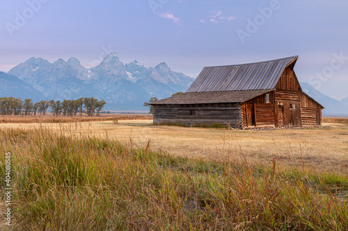 Morman Row morning in Grand Teton