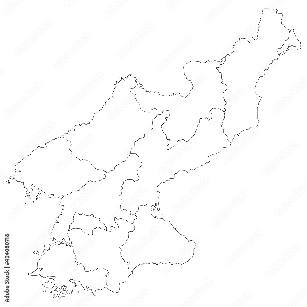 地図　北朝鮮