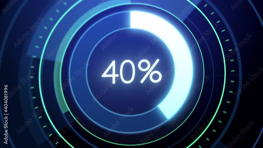 Futuristic HUD 4K animation. Circular, rounded hologram with radial bright glowing progress bar inside. Cyber security lock icon. Digital data protection initialization process. Computer technology. Futuristic HUD 4K animation. Circular, rounded hologram with radial bright glowing progress bar inside. Cyber security lock icon. Digital data protection initialization process. Computer technology.