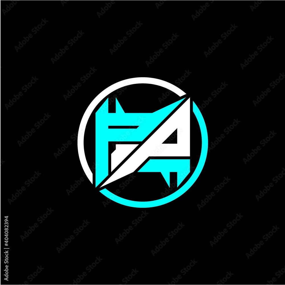 Modern minimalist design with the initials letter P P square and rings around it. Modern minimalist design with the initials letter P P square and rings around it.