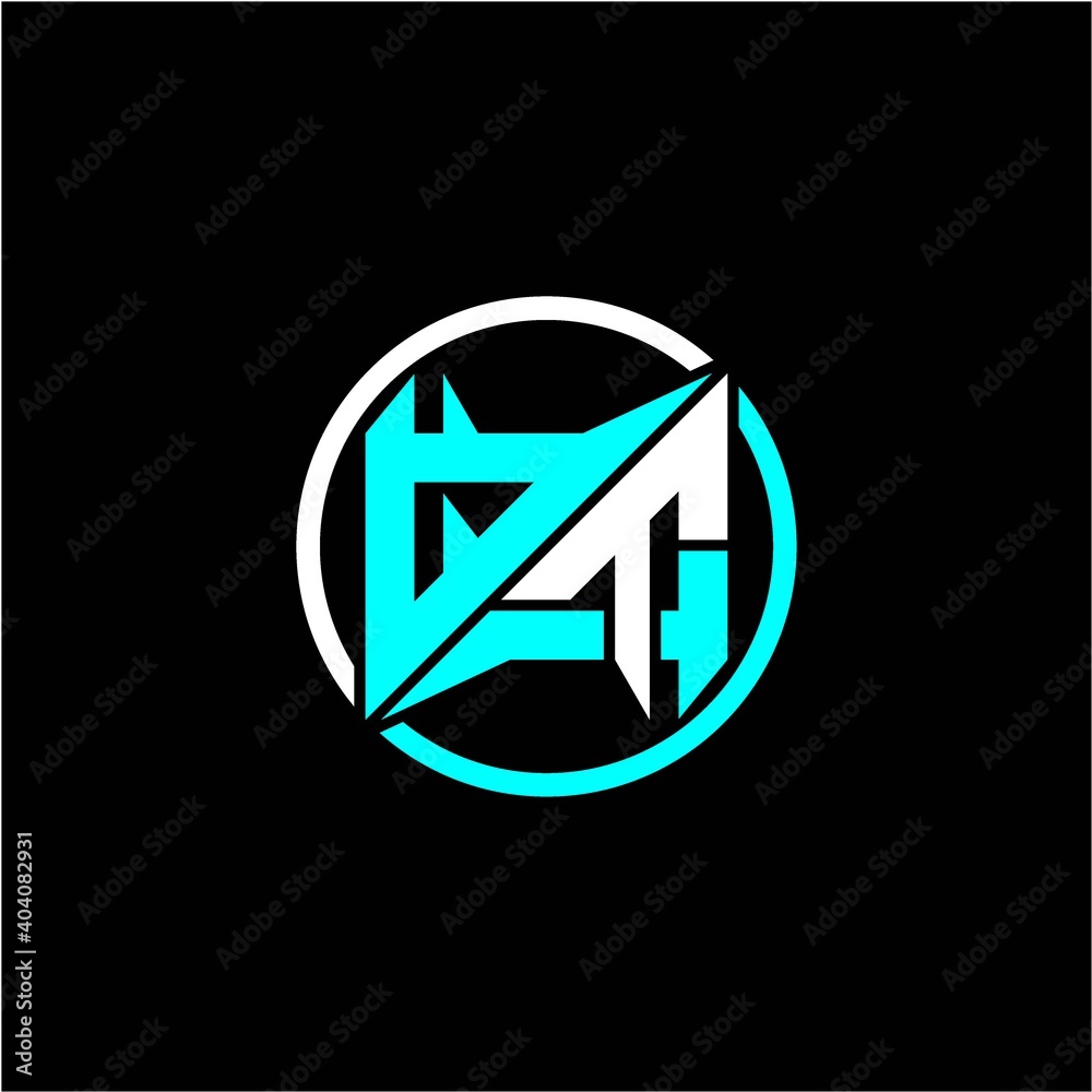 Modern minimalist design with the initials letter Q T square and rings around it. Modern minimalist design with the initials letter Q T square and rings around it.