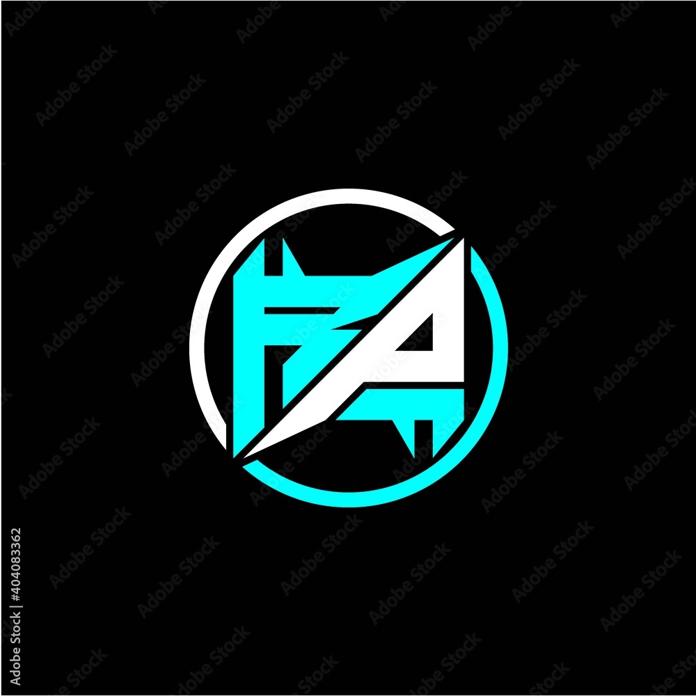 Modern minimalist design with the initials letter R P square and rings around it. Modern minimalist design with the initials letter R P square and rings around it.