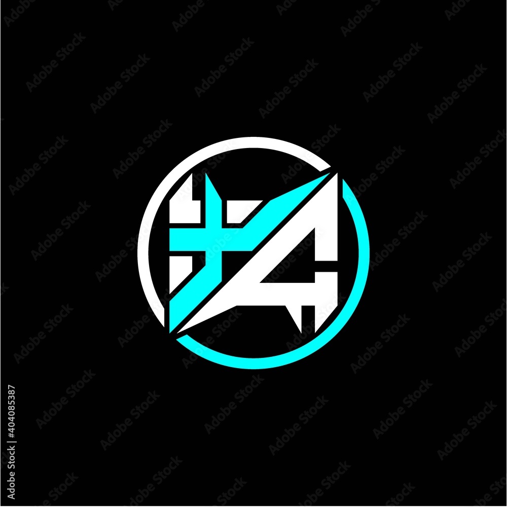 Modern minimalist design with the initials letter X C square and rings around it. Modern minimalist design with the initials letter X C square and rings around it.