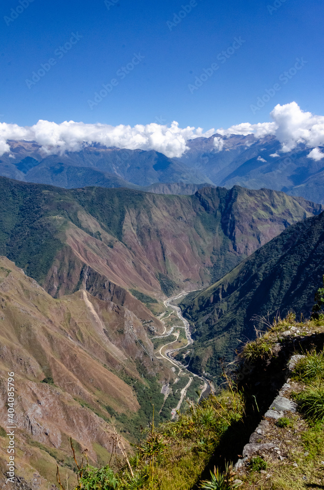 view from machu picchu mountain