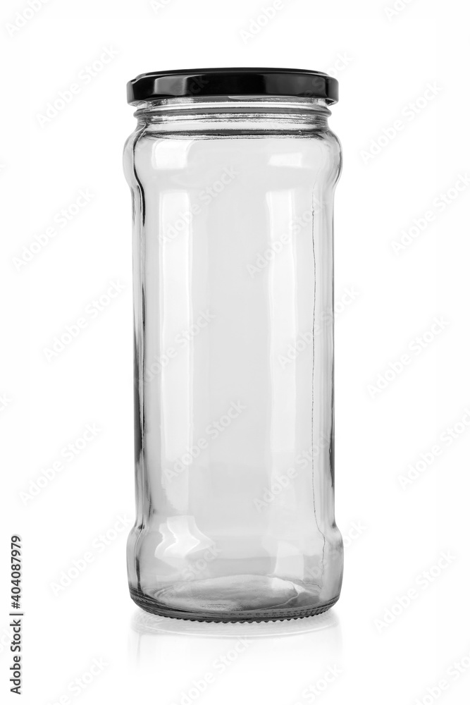 Empty glass jar Empty glass jar