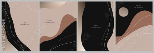 Set of vector abstract universal background with copy space for text	