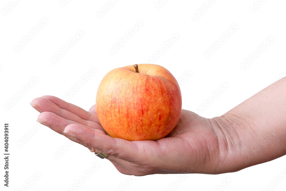 Apple on a hand
Apple on a hand