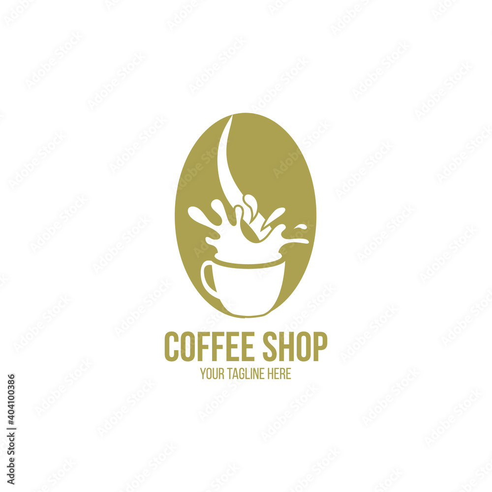 Cafe vector emblem. Cup of coffee logo Cafe vector emblem. Cup of coffee logo