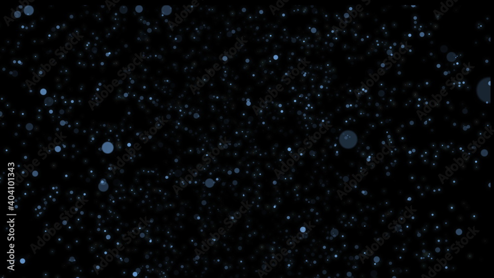 Fototapeta premium Digital blue color wave particles and light abstract