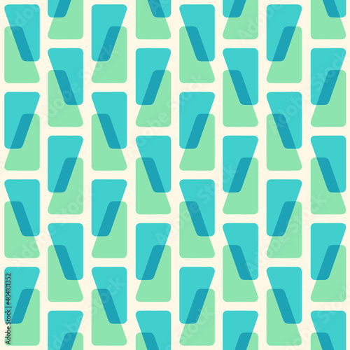 Flat Abstract Seamless Pattern In Retro Style To Decorate Any Surfaces.