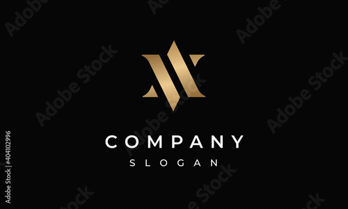 AV Letter Logo Design VA Monogram Creative Luxurious A and V Alphabet Letters Symbol