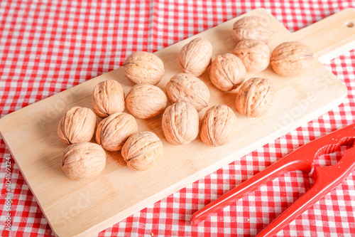 Hazelnuts in natural light, autumn seasonal vibes