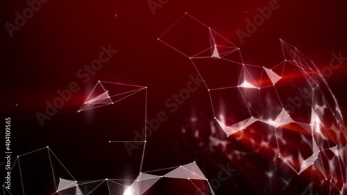 Red Abstract triangular background