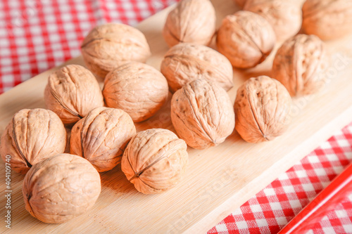 Hazelnuts in natural light, autumn seasonal vibes