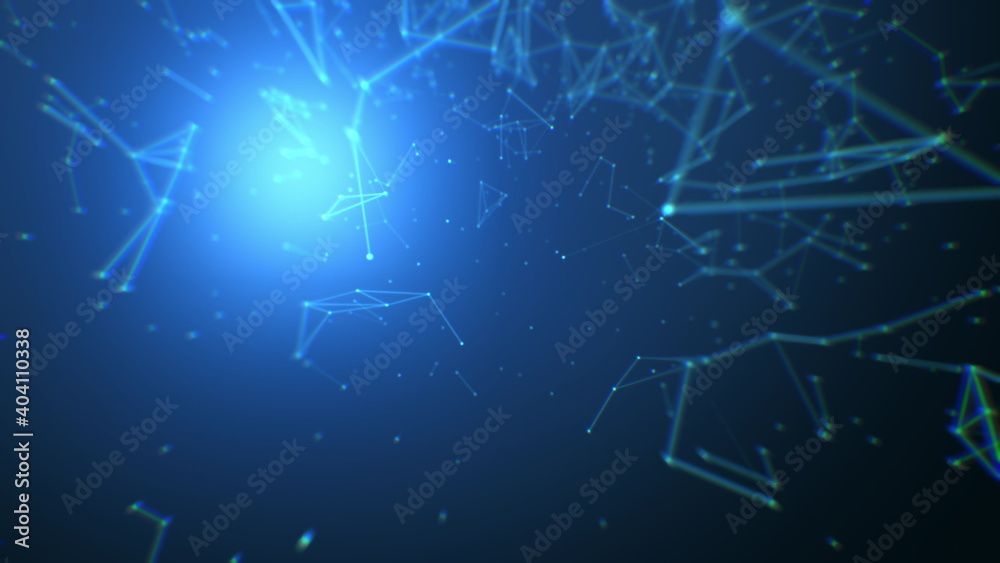 Blue Technology Abstract Background