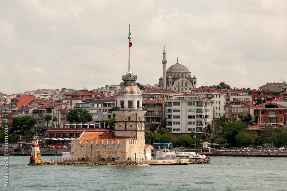 Maiden's Tower and Ayazma Mosque,  Uskudar, Istanbul