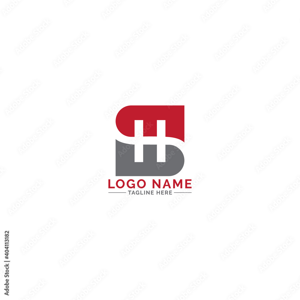 SH letter logo design vector SH letter logo design vector