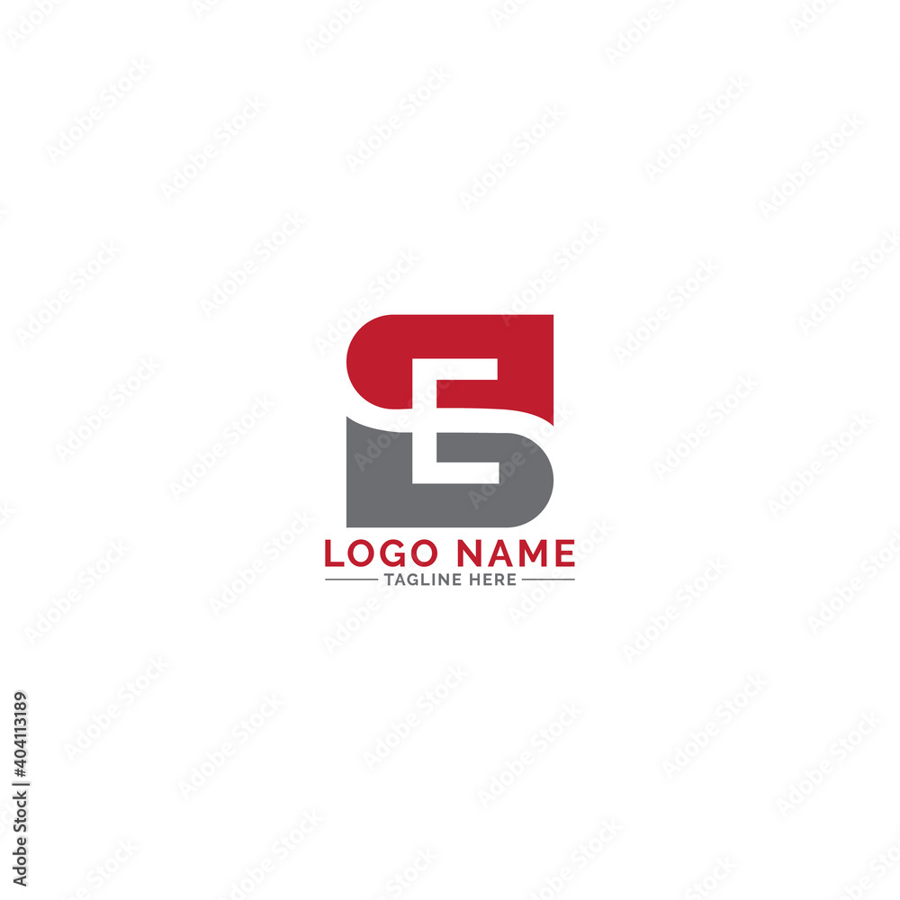 SE letter logo design vector SE letter logo design vector