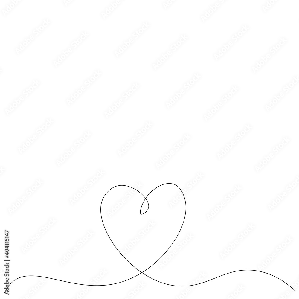 Valentines day card with heart, vector illustration